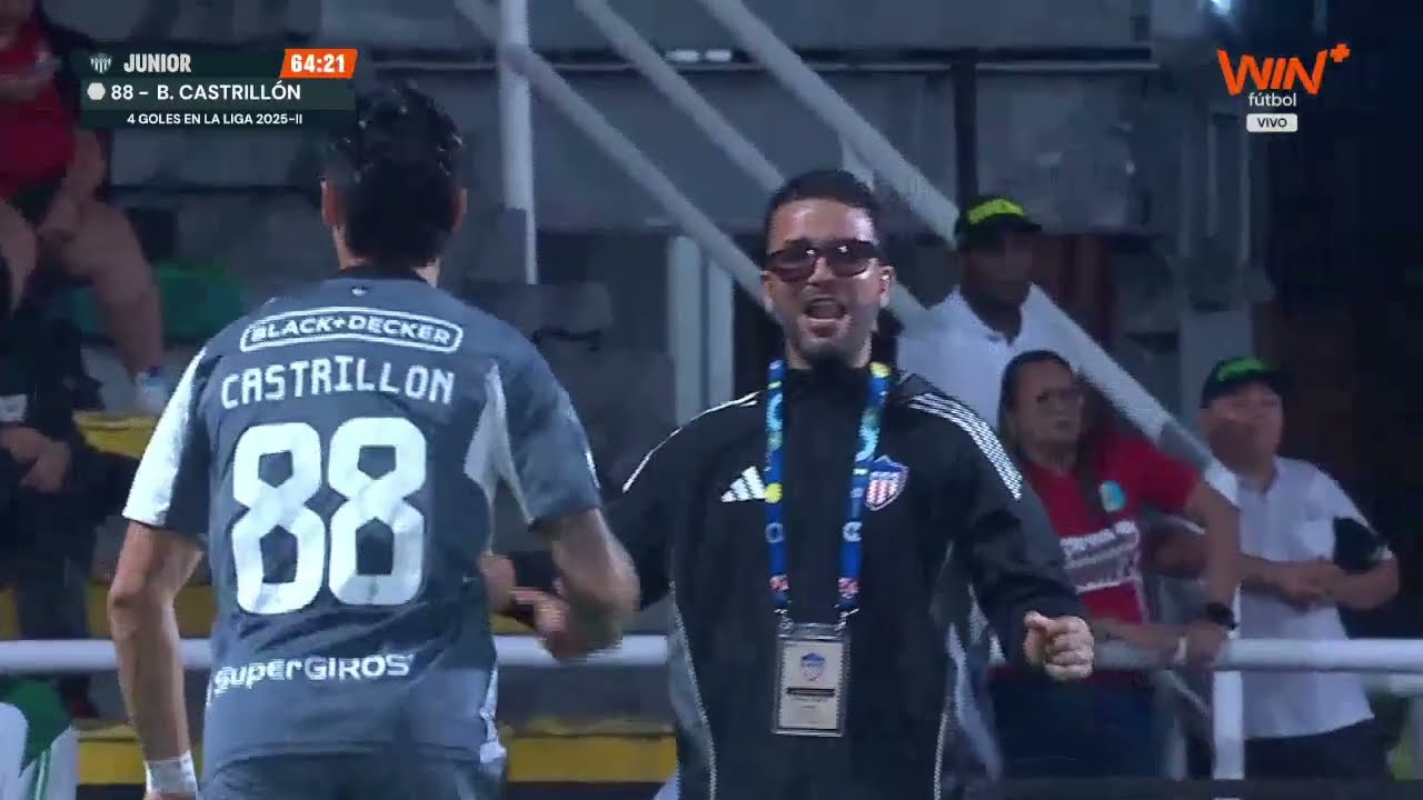 ⚽🦈🚀 &iexcl;Golazo de Junior! &iexcl;Tremendo zapatazo de Castrill&oacute;n para igualarle a Am&eacute;rica!