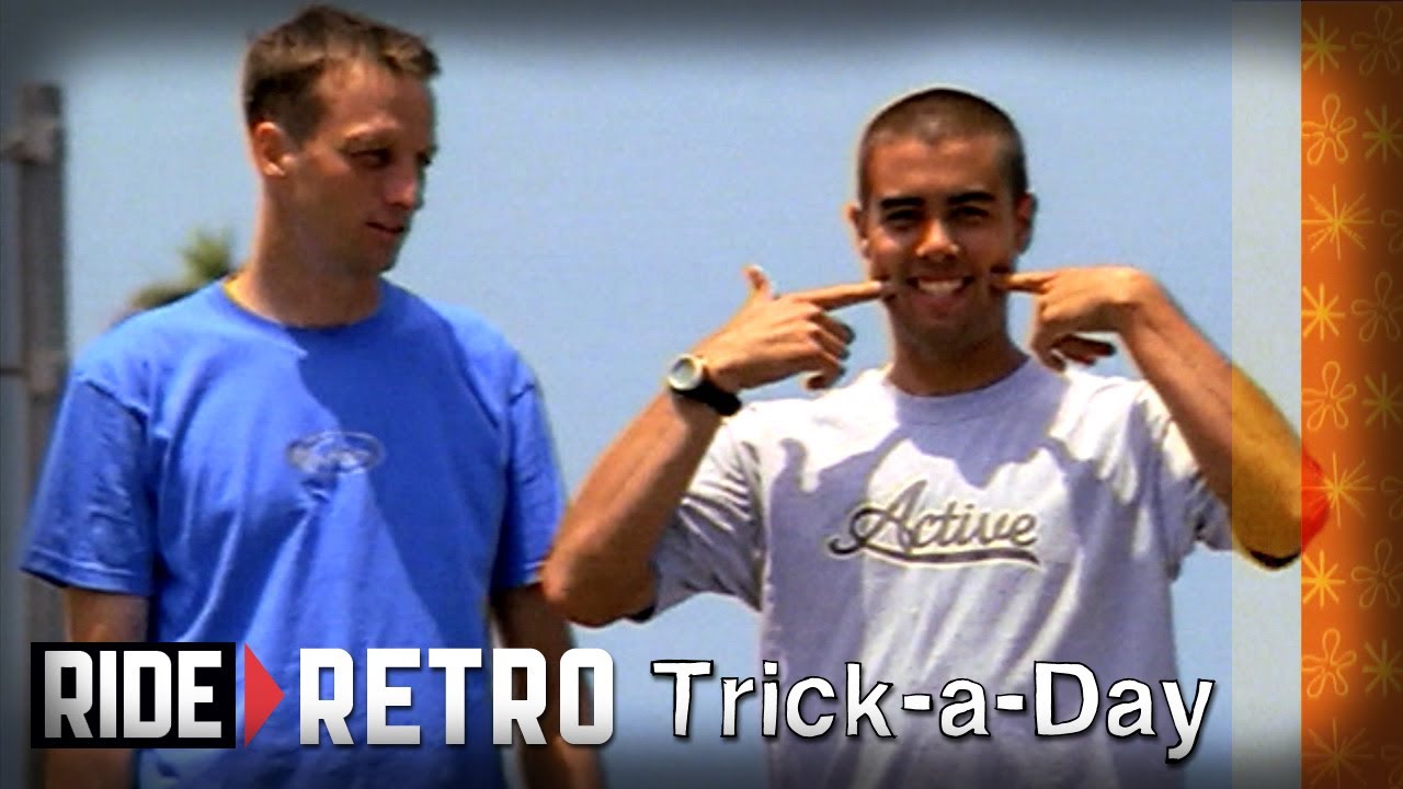 Как кататься на скейтборде: бэкфлип на 180 градусов с Тони Хоуком и Эриком Костоном.