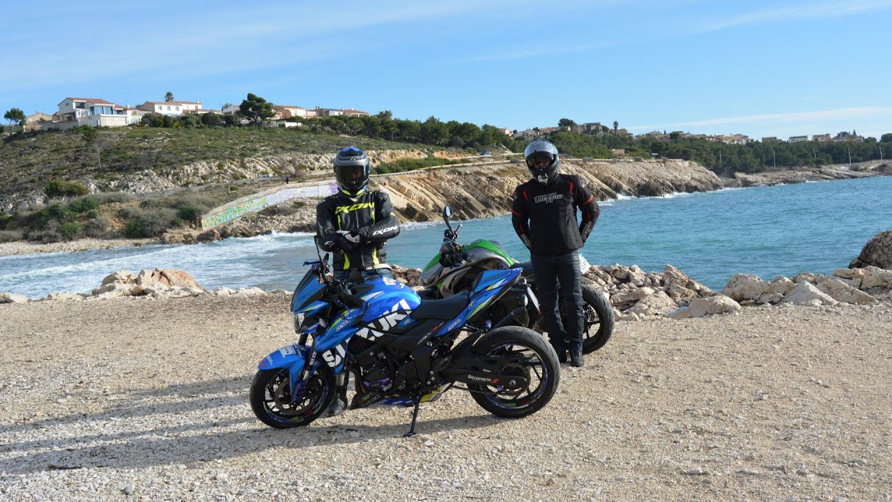 Essai du z1000 et du Suzuki gsxs!!