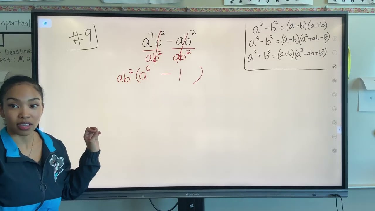Homework Help: Factoring by Grouping, Difference of Squares, & Cubes
