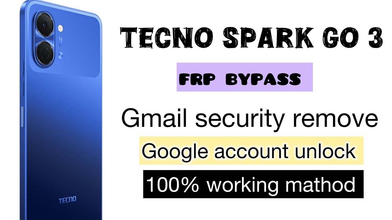 Tecno Spark Go 3 (kn3) Frp bypass. Unlock gmail security. Google account bypass update method 2026 