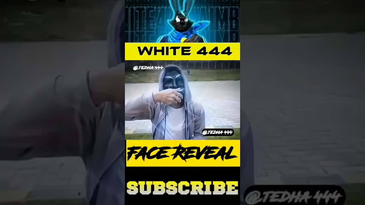 white 444 face reveal in real life me #freefire #white444yt #facereveal