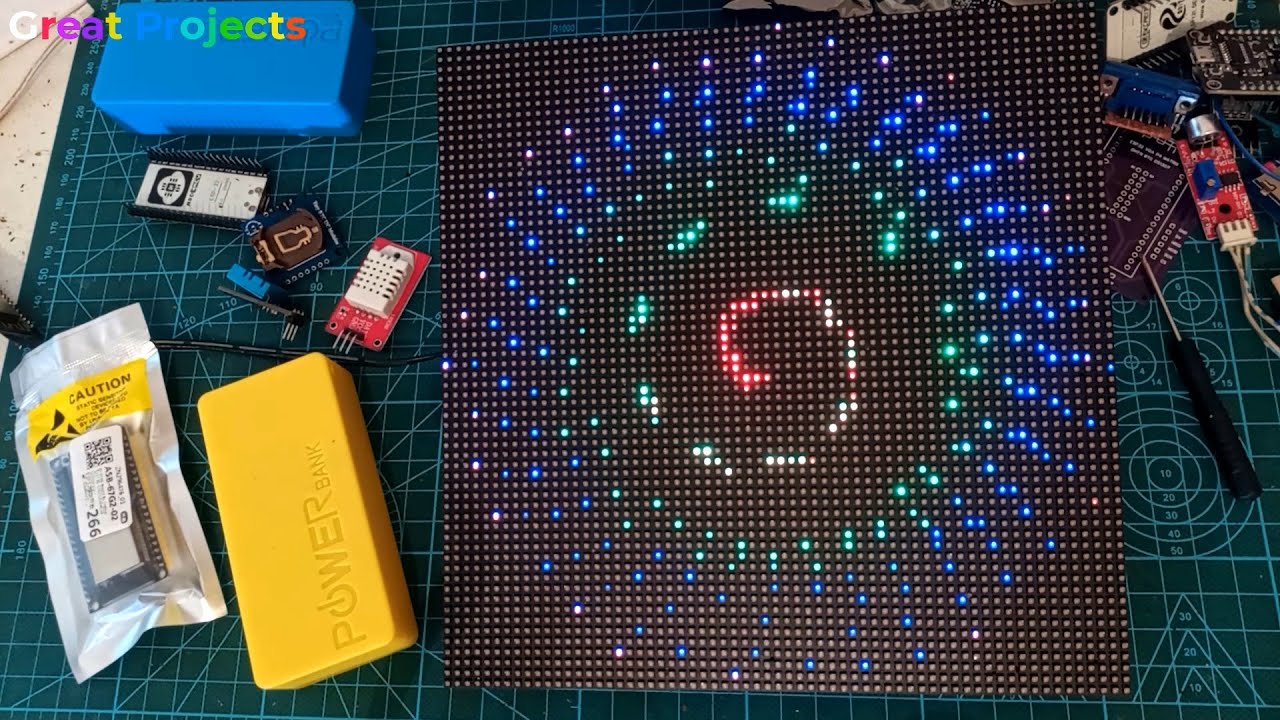 Matrix RGB LED P3 64x64 Test Aurora