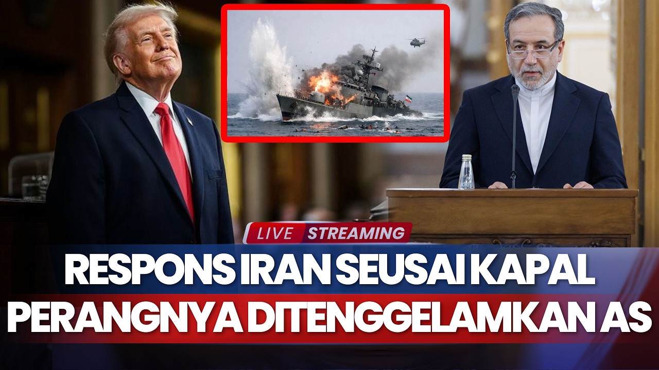 Respons Iran seusai Kapal Perangnya Ditenggelamkan AS, Akan Bikin Trump Menyesal