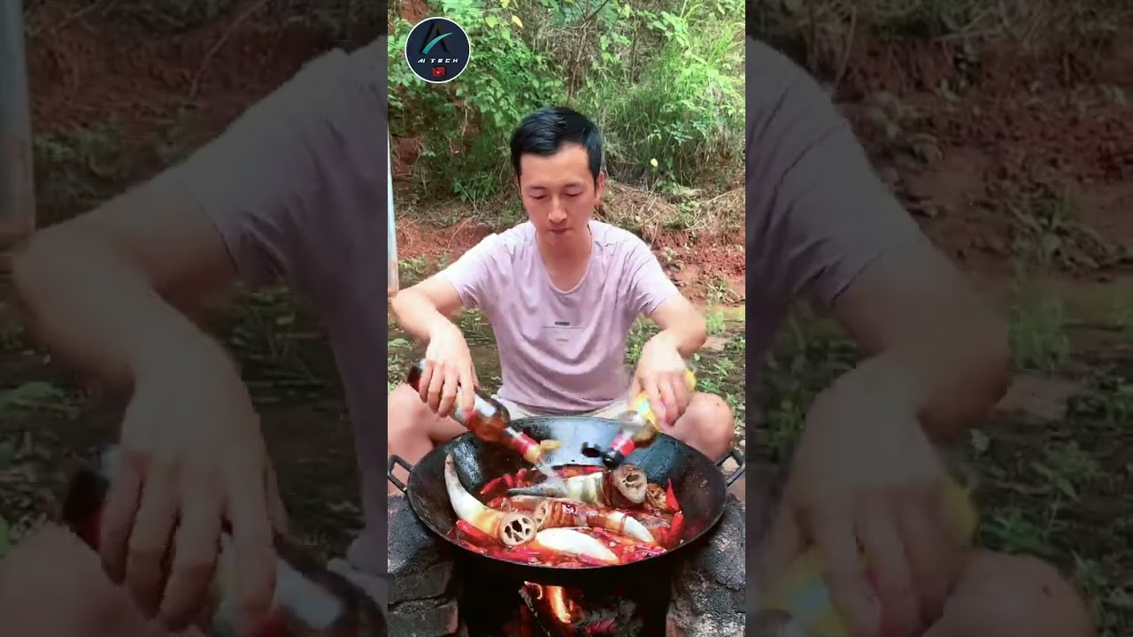 Boil these cow horns in hot water and eat them very tasty 