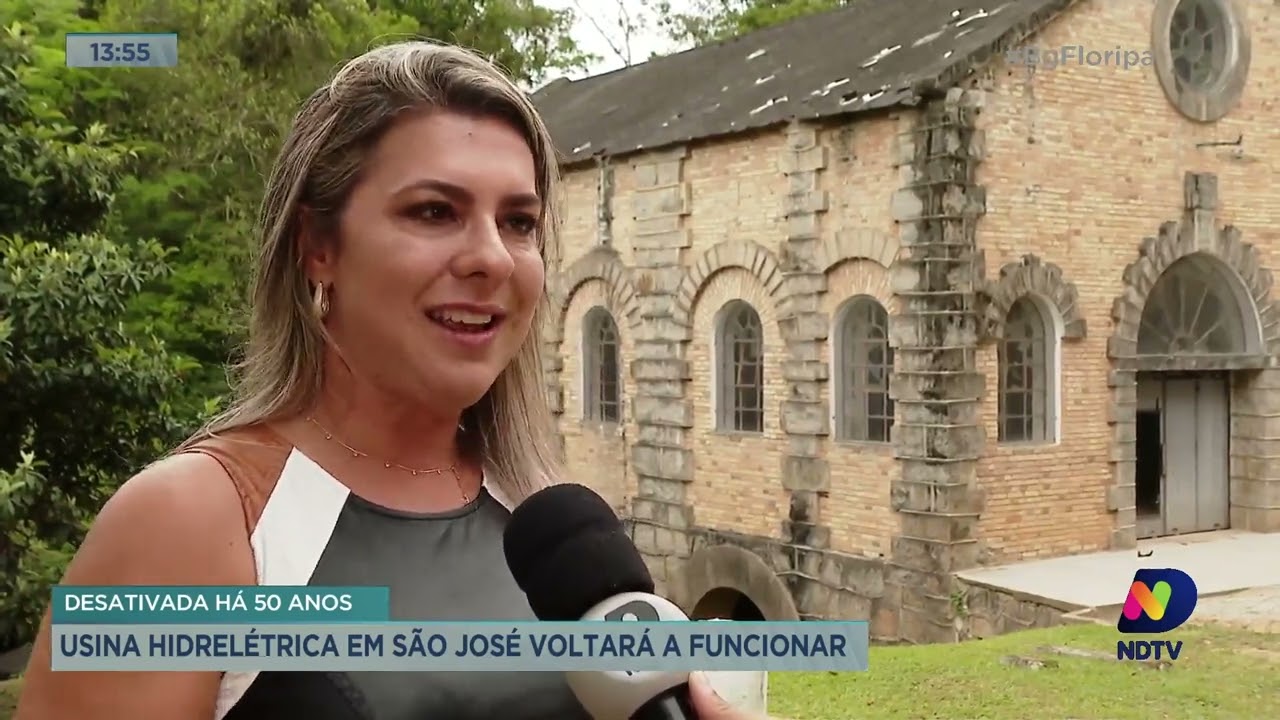 Usina hidrelétrica de São José volta a funcionar depois de 50 anos desativada