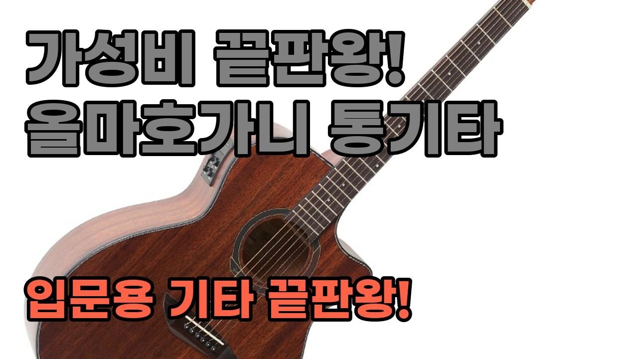 [고퍼우드 G130MCE] 올마호가니 바디의 아름다운 사운드, 입문용으로 딱!