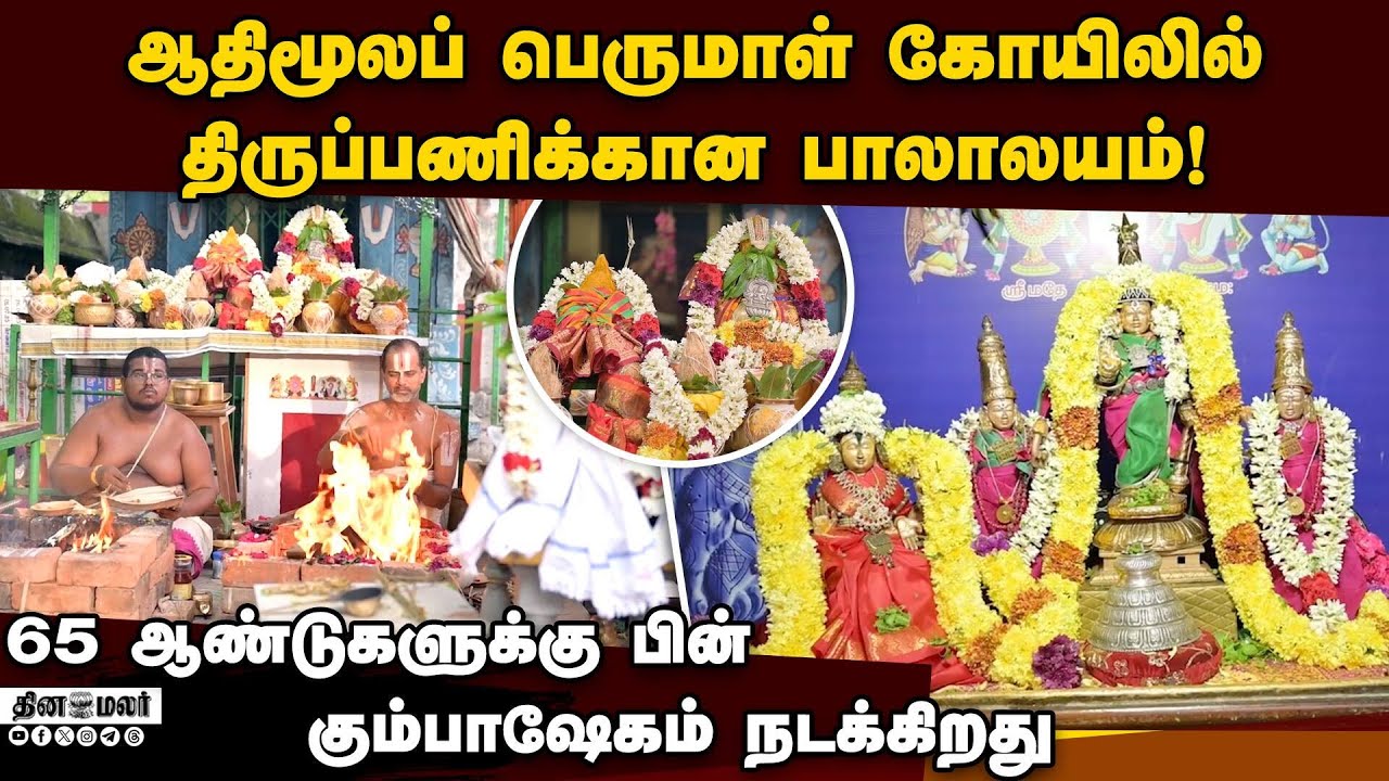 ஆதிமூலப் பெருமாள் கோயிலில்  ₹3.37 கோடியில் திருப்பணிகள் | Vadapalani | Perumal Temple | Chennai