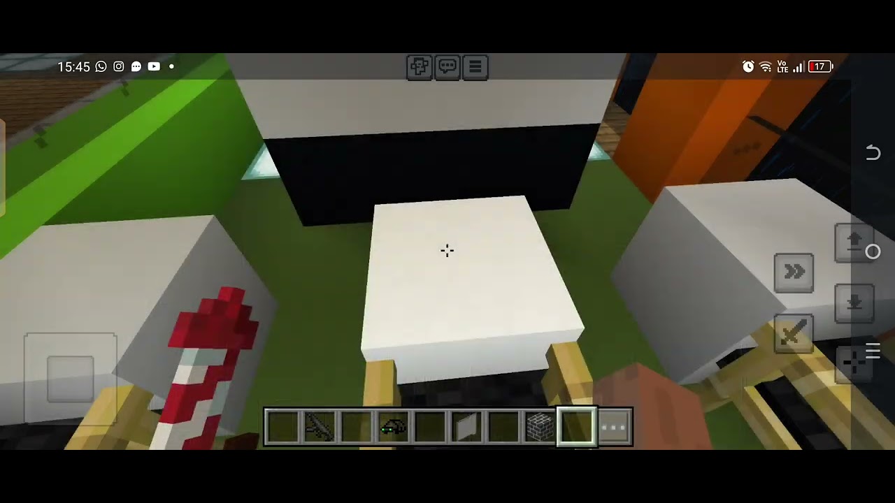 Minecraft yapılarımı gösterdim