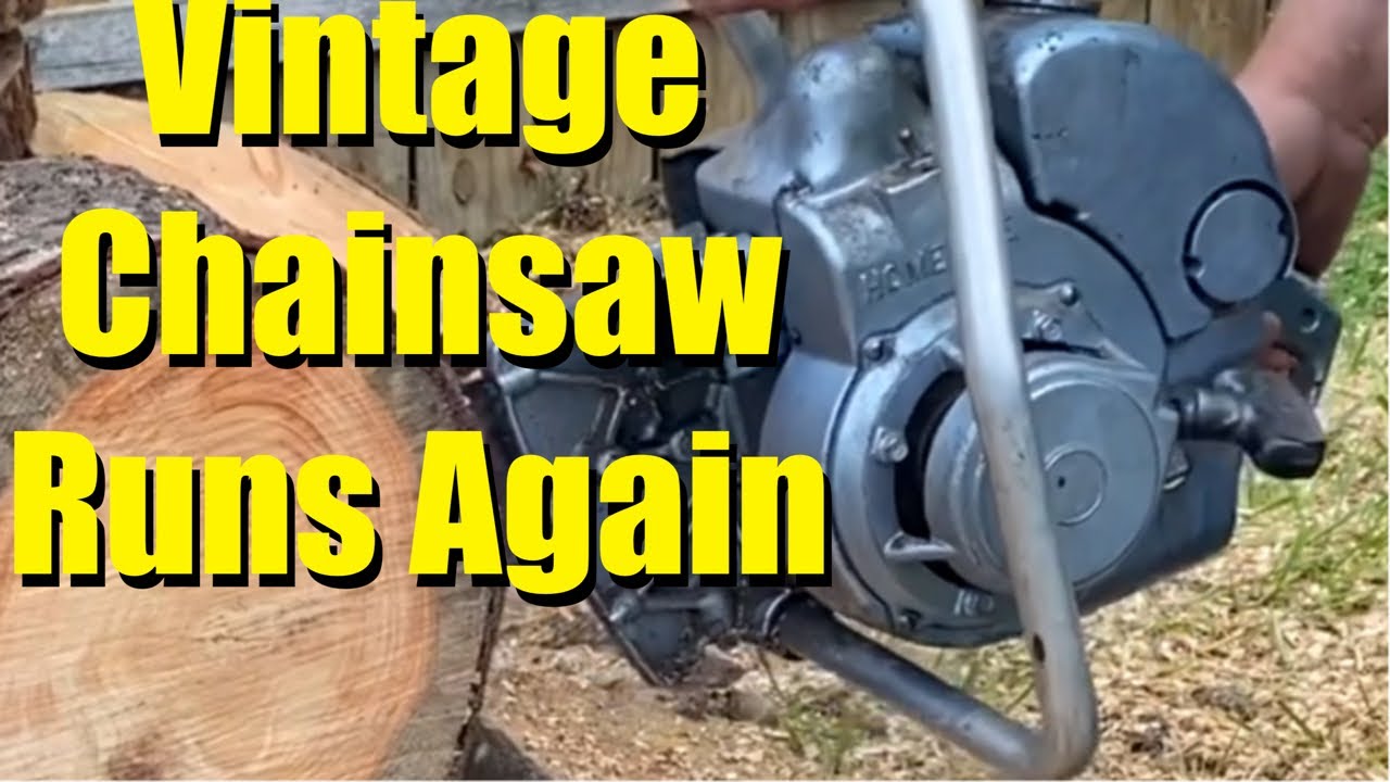 Vintage Chainsaw Action!  Cutting With A Homelite Zip chainsaw!  Back To Life!