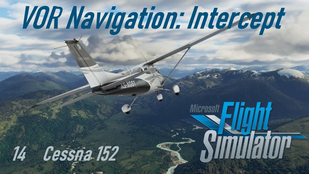 Microsoft Flight Simulator 14 Перехват радиального VOR