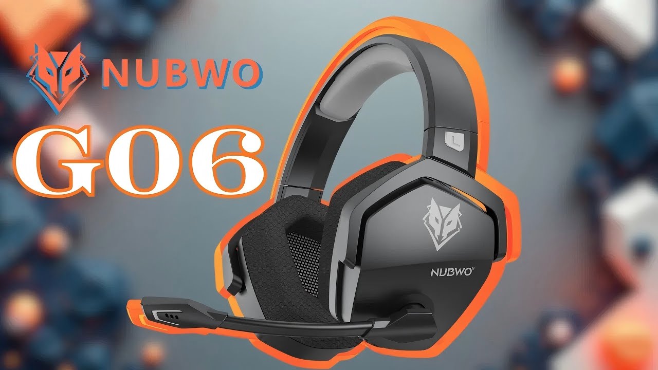 100H Battery, Dual Mode Bluetooth + 2.4G || NUBWO G06 Gaming Headset