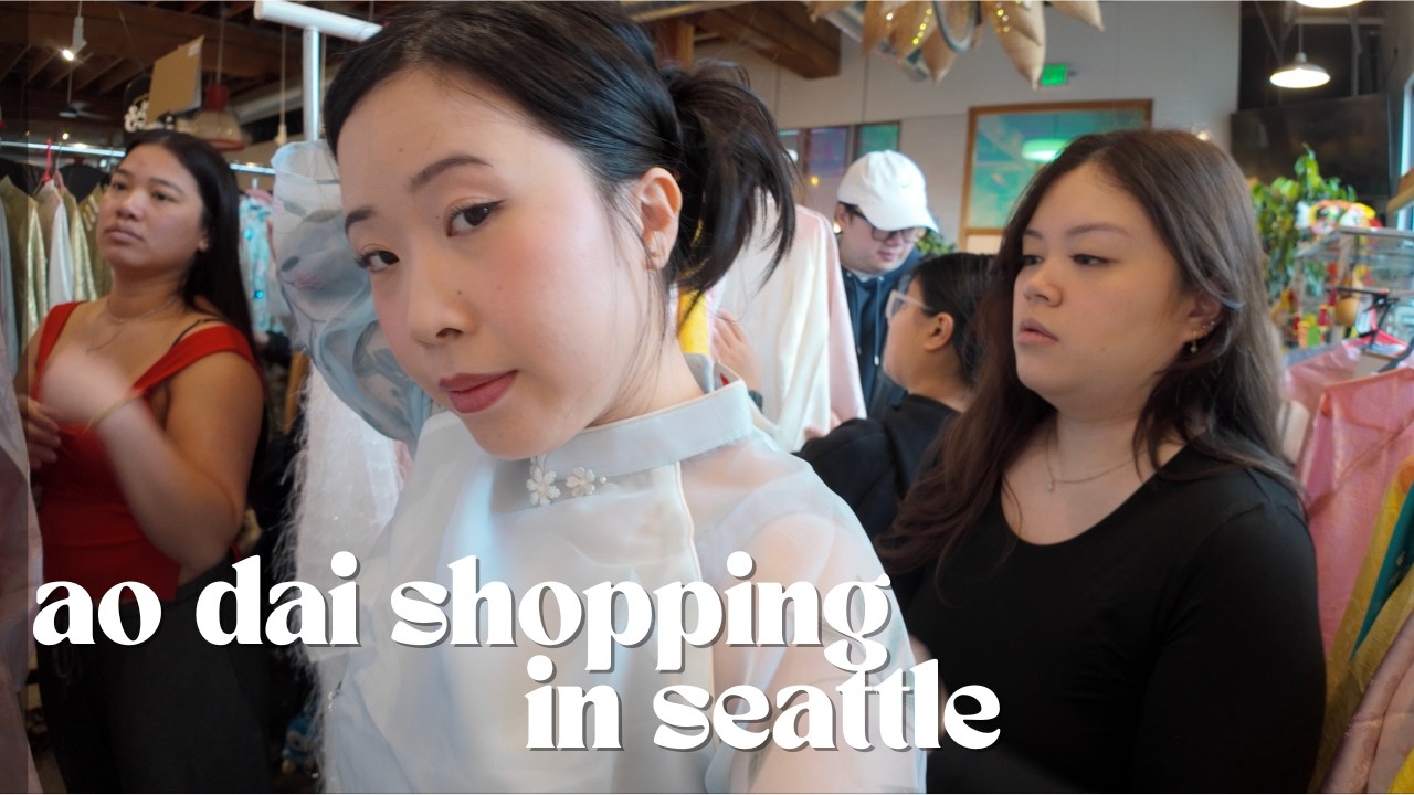 trying ao dai's for the first time