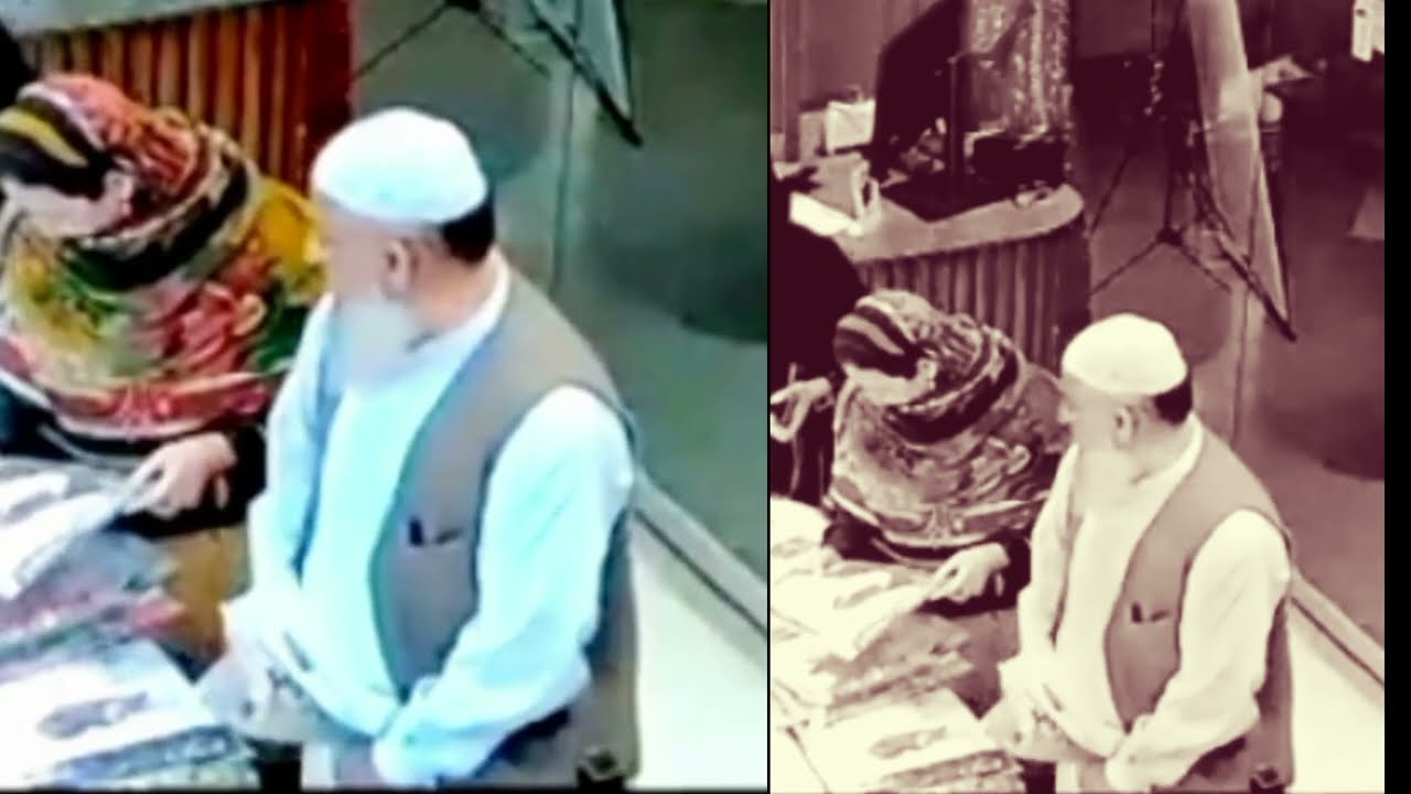 A strange robbery in a clothing Shop | An old man was caught on camera stealing Cloth | CCTV Fight