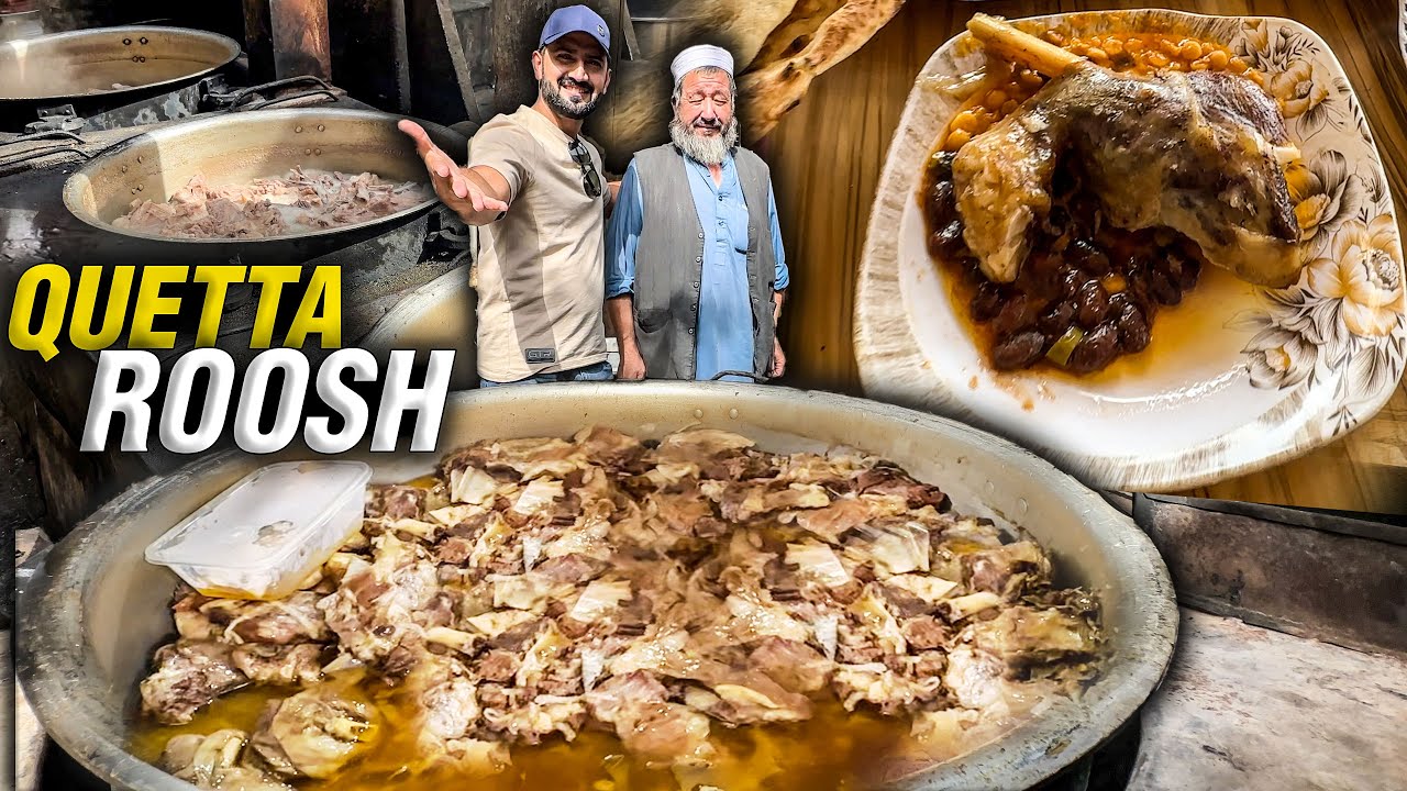 The Ultimate Mutton Roosh Experience 🍖 Making Huge Amount Roosh | Quetta Street Food Pakistan