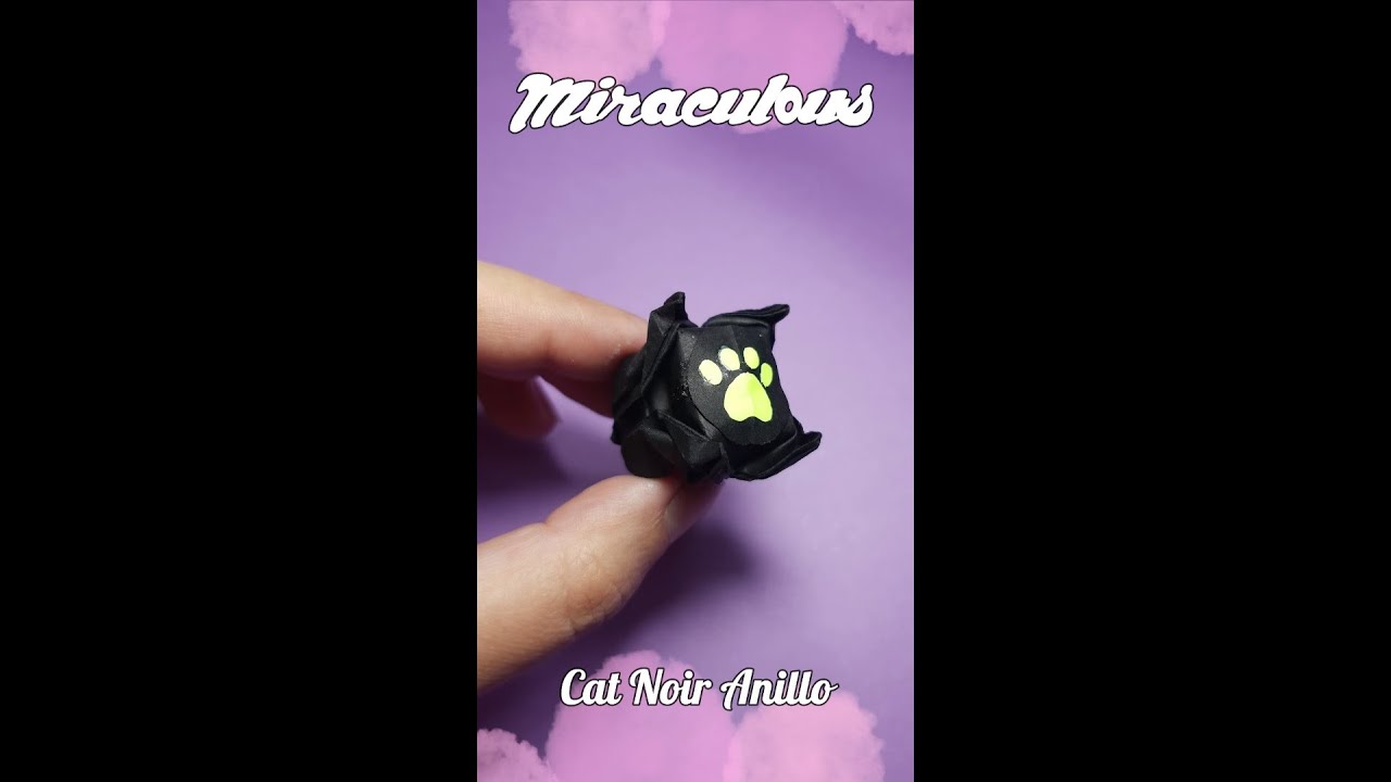 Cat Noir Ring (Anillo de Cat Noir) Miraculous TUTORIAL