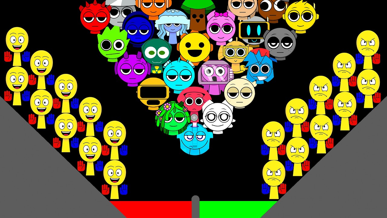 NEW SPRUNKI THE PLAYER Phase 1-2 VS SPRUNKI Marble Who Will Win? Sprunki Marbles Elimination