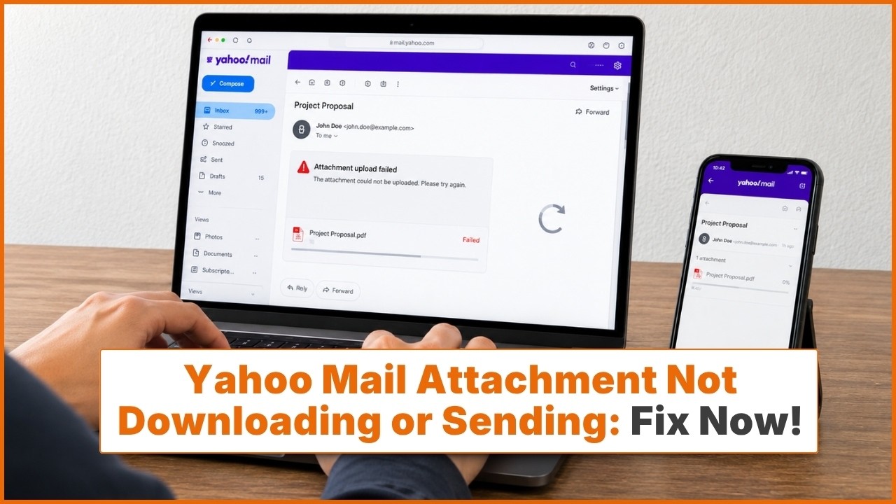 Yahoo Mail Attachment Not Downloading or Sending | Help Email Tales