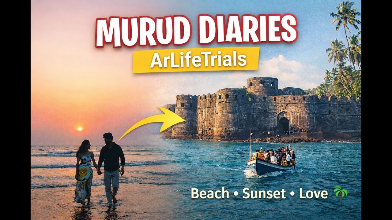 Murud Trip Vlog 🌊 | Murud Beach, Sea Shell Resort & Janjira Fort | Weekend Getaway
