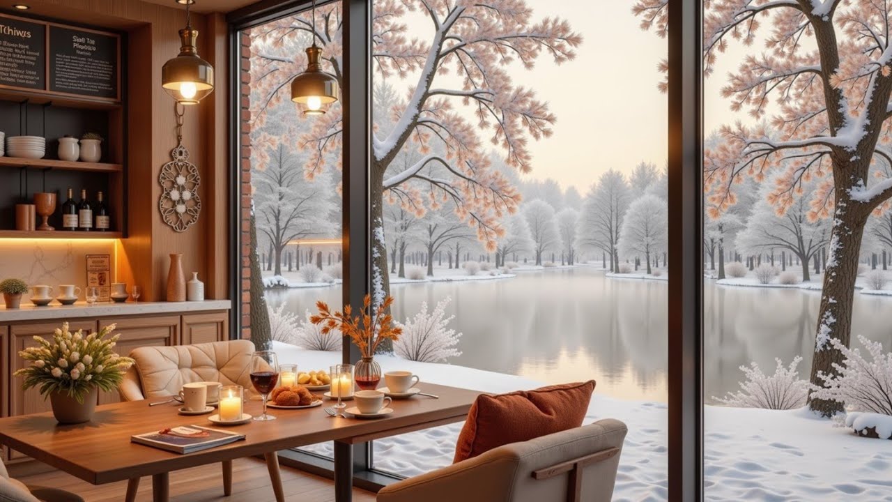 Уютная гитарная музыка и зимний кофе | Расслабляющие акустические мелодии для снятия стресса