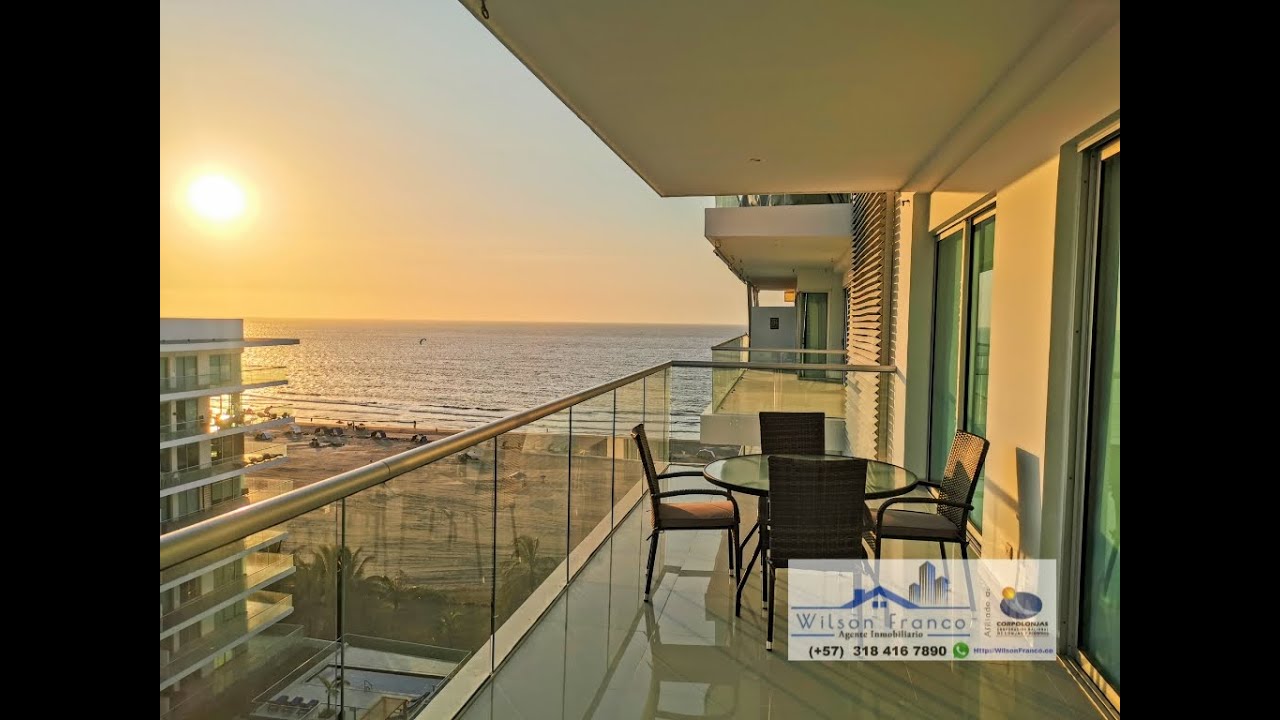 Apartamento En Venta, Amoblado, Vista Al Mar, Morros, Condominio Con Salida a la Playa, Cartagena