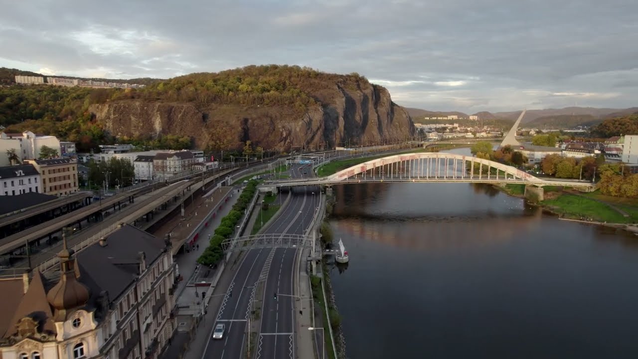 Ústí nad Labem 4K Drone view