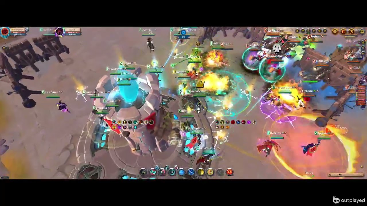 EARTHRUNE POV! AFTERMATH VS PLAC DEFFENSIVE POSITION TERITORY ALBION ONLINE EAST