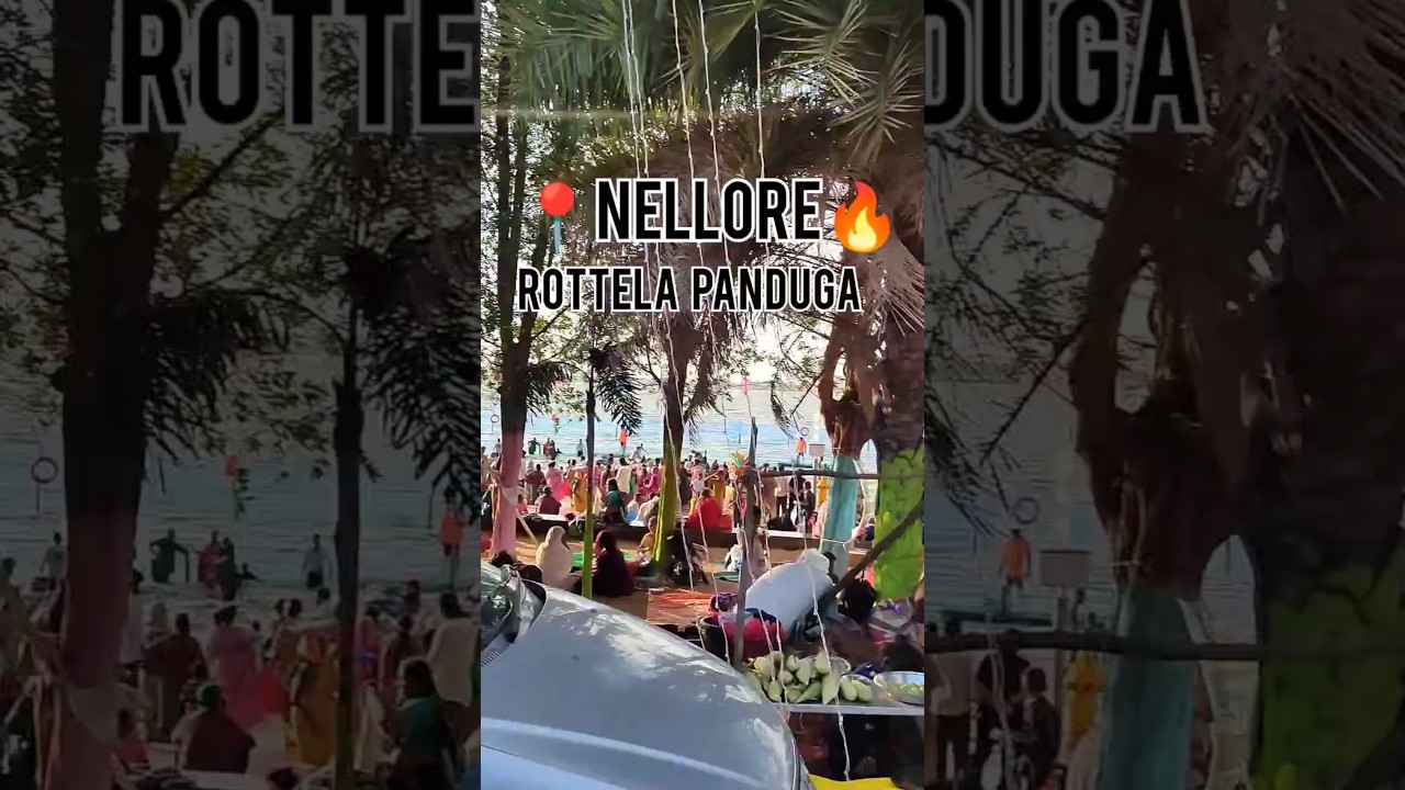 😱Nellore lo Rottela panduga entha famous anukoledhu😍#shorts #viral #festival  #nellore #moharam