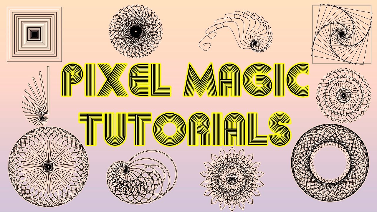 Easy Spirographs and Arrays - Photoshop Tutorial