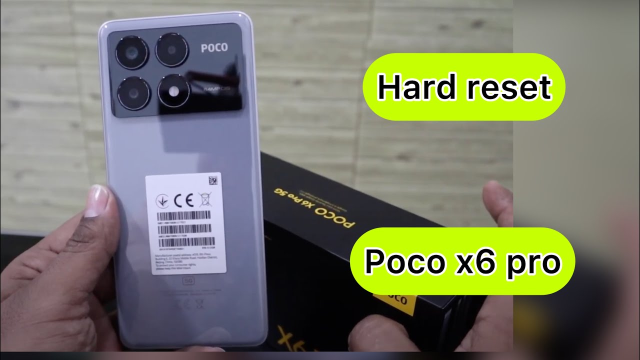 COMO FORMATEAR Poco x6 PRO [ ELIMINAR patrón ] quitar código de bloqueo - modo recovery