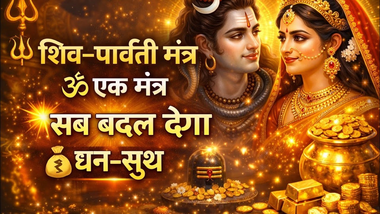 शिव–पार्वती मंत्र | दरिद्रता नाश, वैवाहिक सुख और अपार धन प्राप्ति #Shiv  mantra#powerfulmantra 