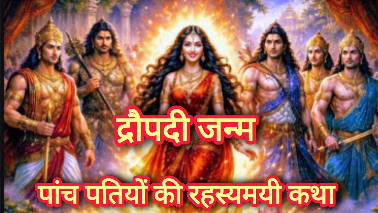 द्रौपदी जन्म और पाँच पतियों की रहस्यमयी कथा | Draupadi Birth Story | Mahabharat Hindi | 