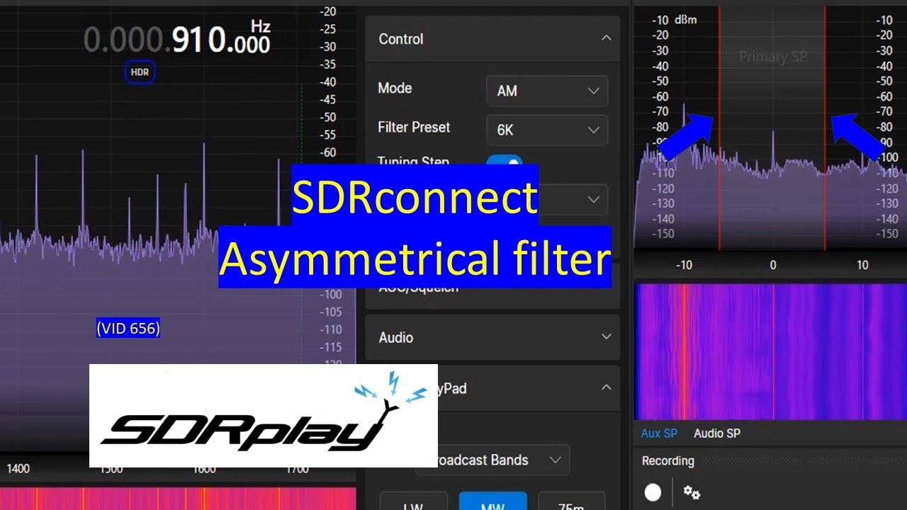 SDRconnect Preview2 Asymmetrical Filter