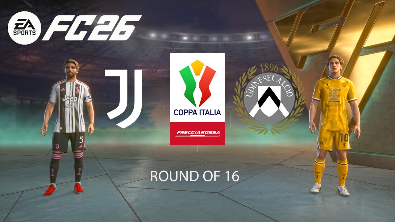FC 26 - Juventus vs Udinese - Coppa Italia ottavi di finale 2025 modalità carriera