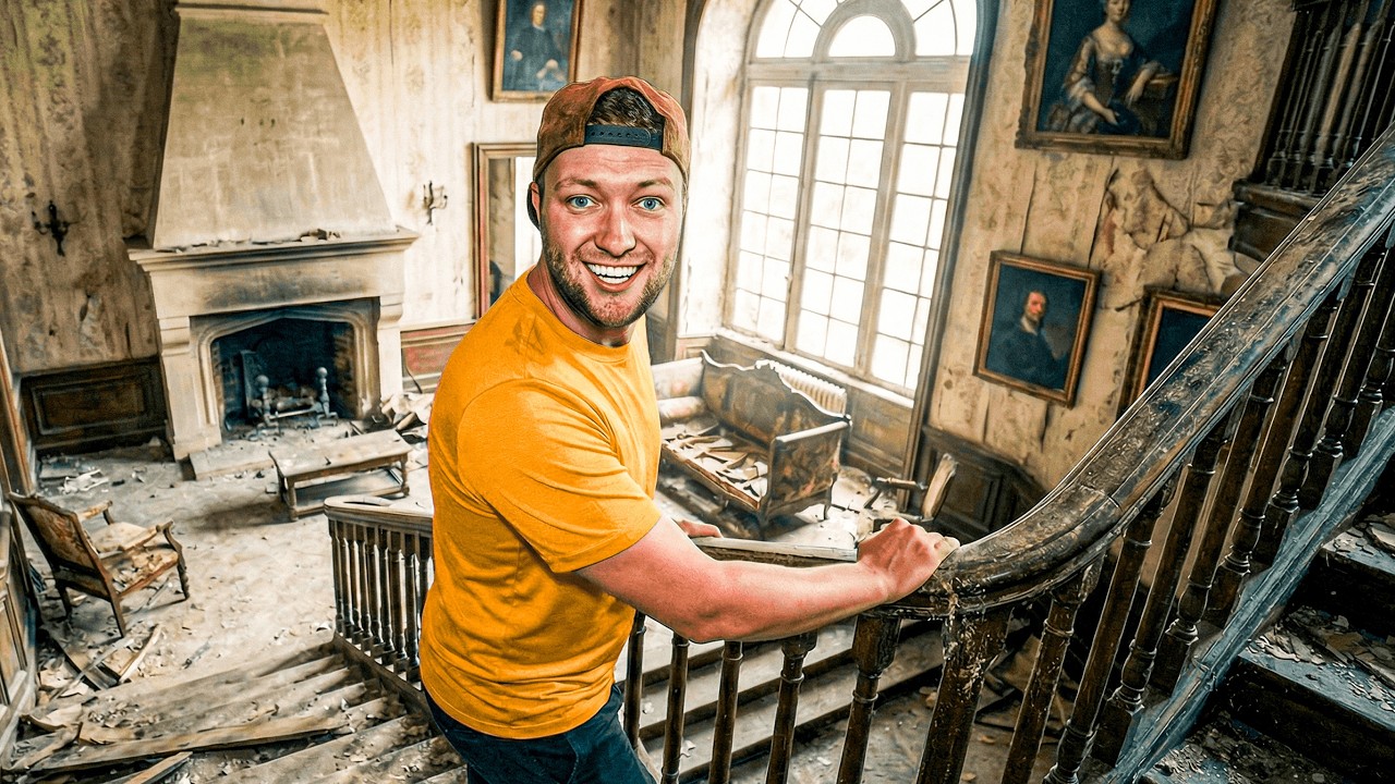 Ik ging een VERLATEN kasteel vol spullen binnen!