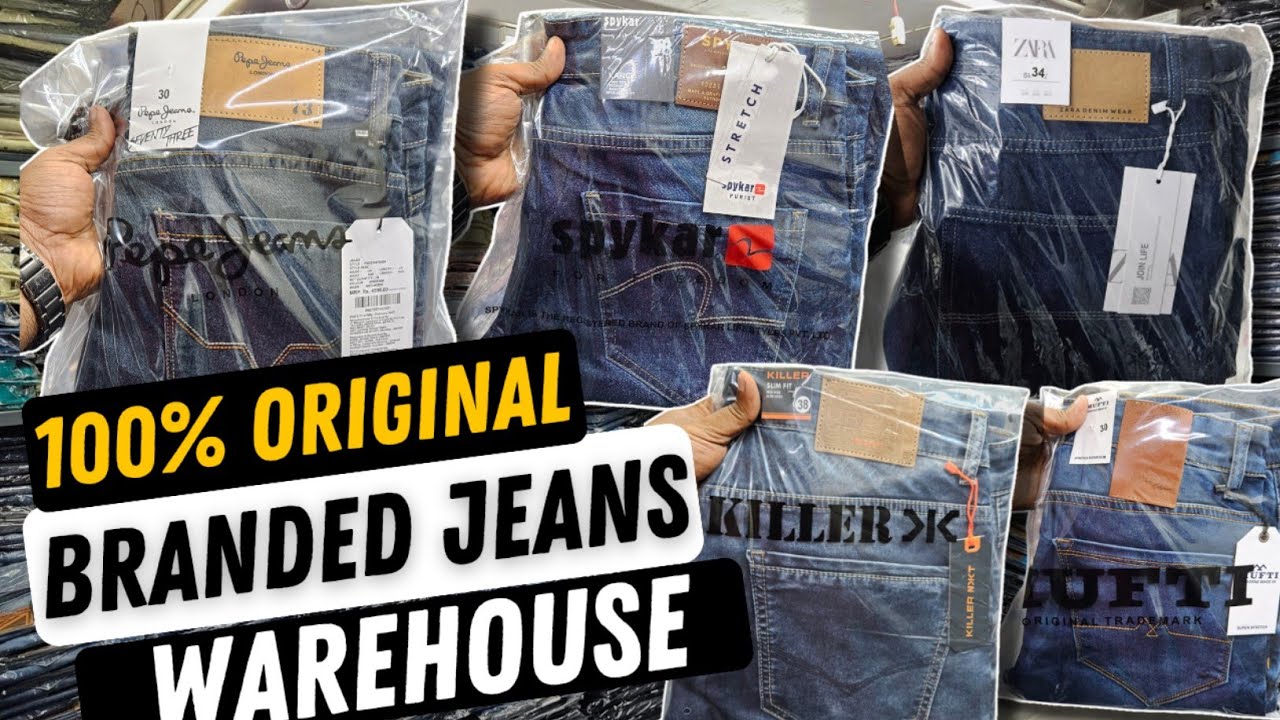 ₹430 Original Shipment Cancel Jeans | Kurla Wholesale Market | Hidden Branded Jeans Kurla Warehouse
