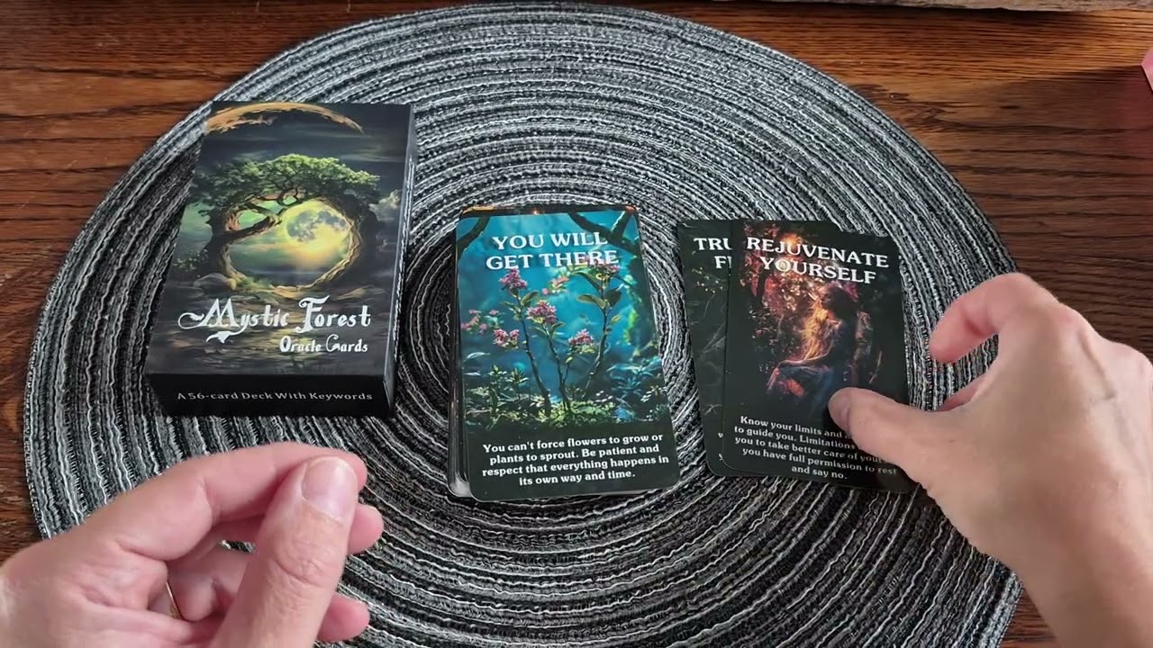 Mystic forest oracle cards unboxing