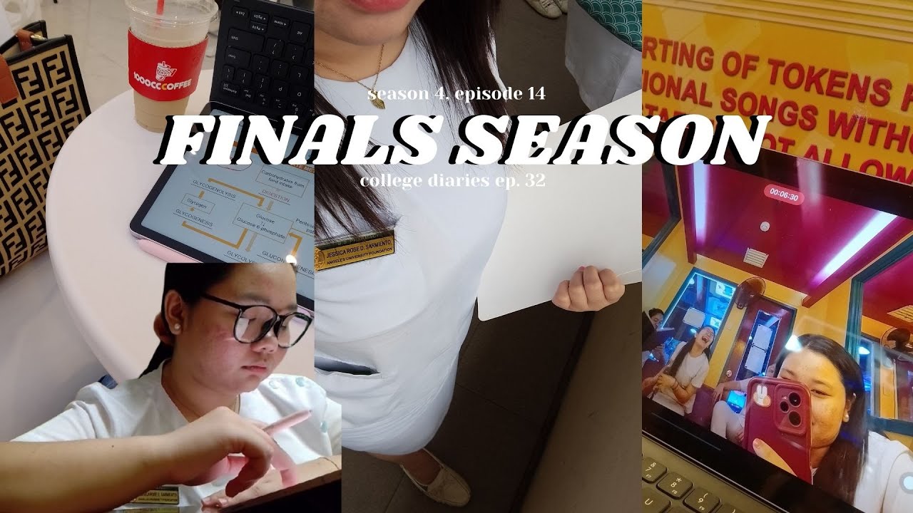 [s4 ep14] college vlog 📚 final exams, studying out, karaoke, grocery! 📝🎤🛒