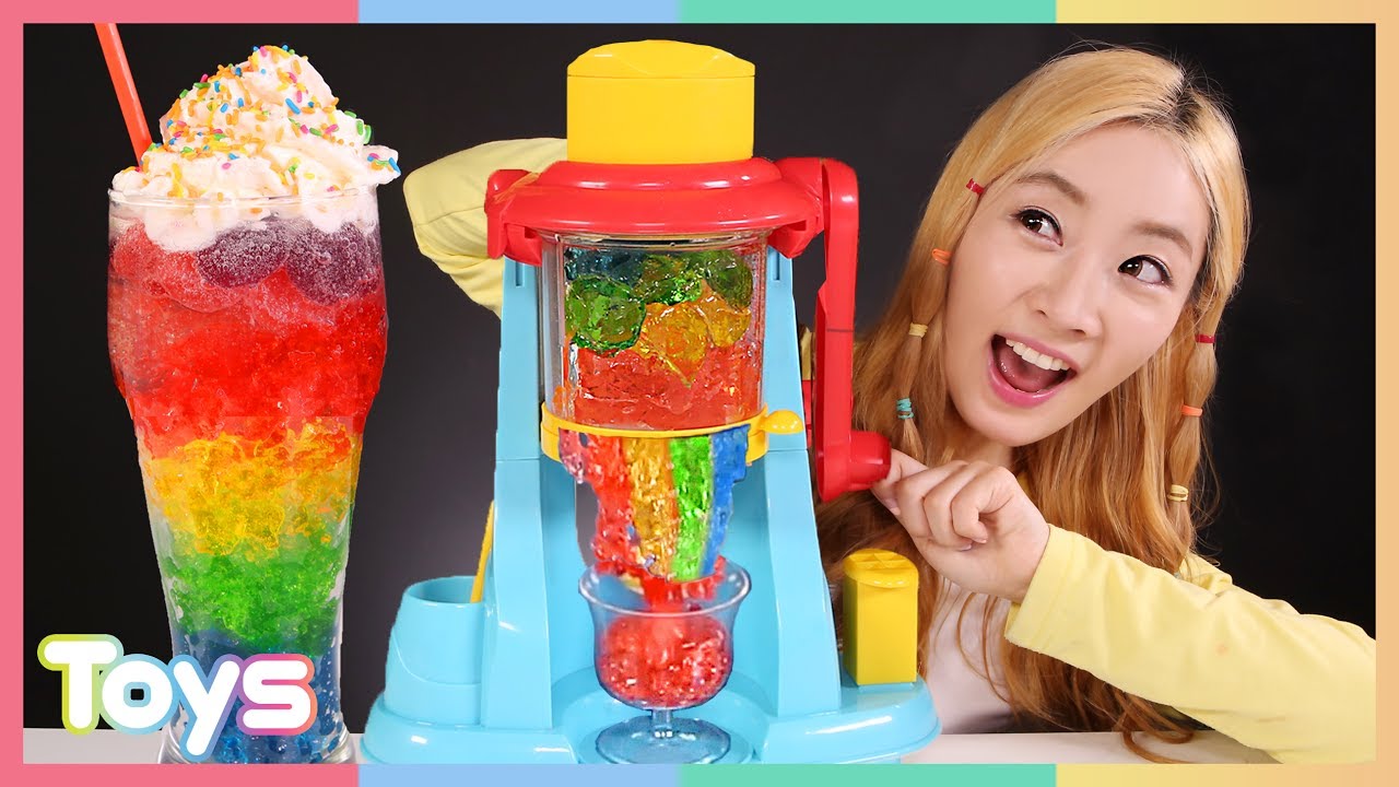 [엘리] 말랑말랑한 무지개 젤리 슬러시 만들기 놀이 l 캐리와장난감친구들