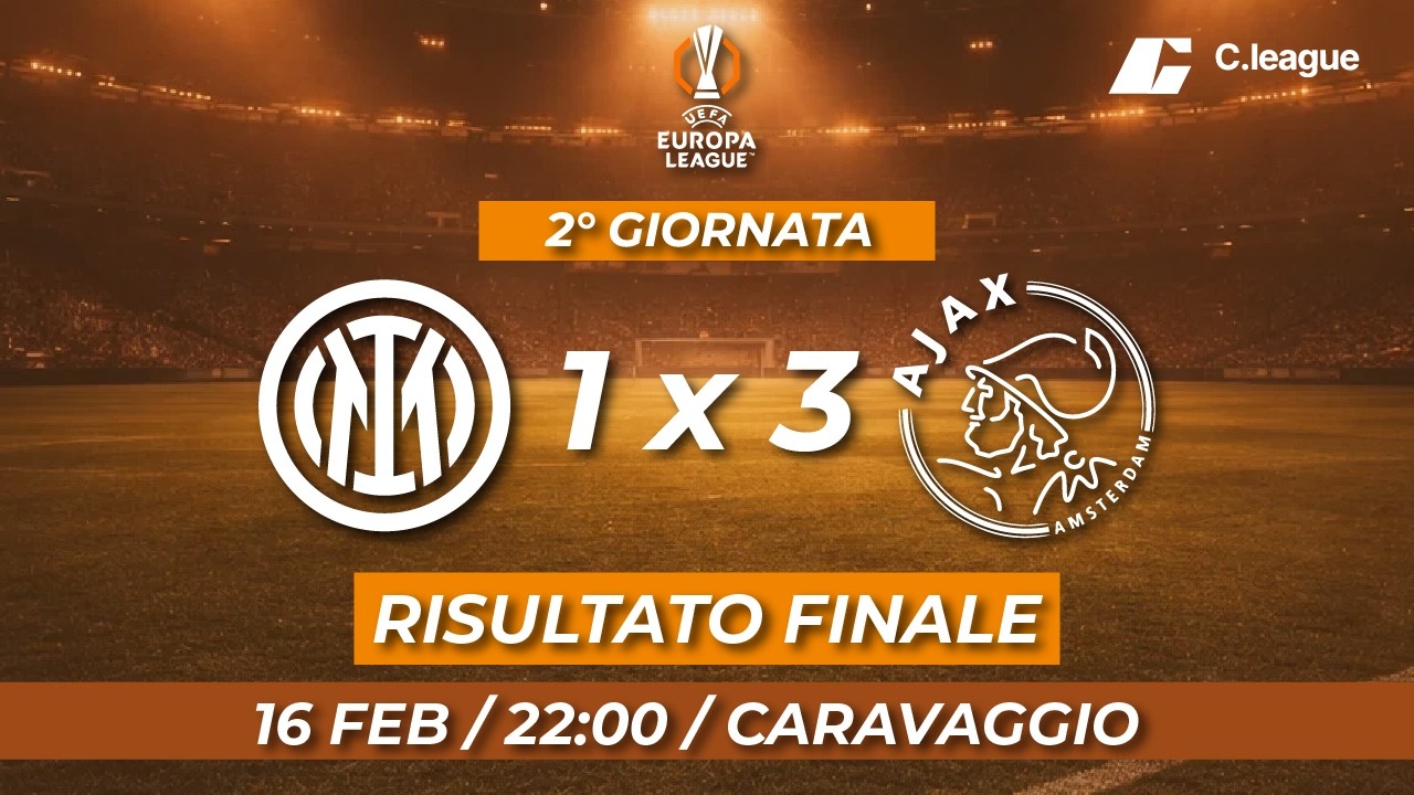 INTER 1 - 3 AJAX | RISULTATO FINALE