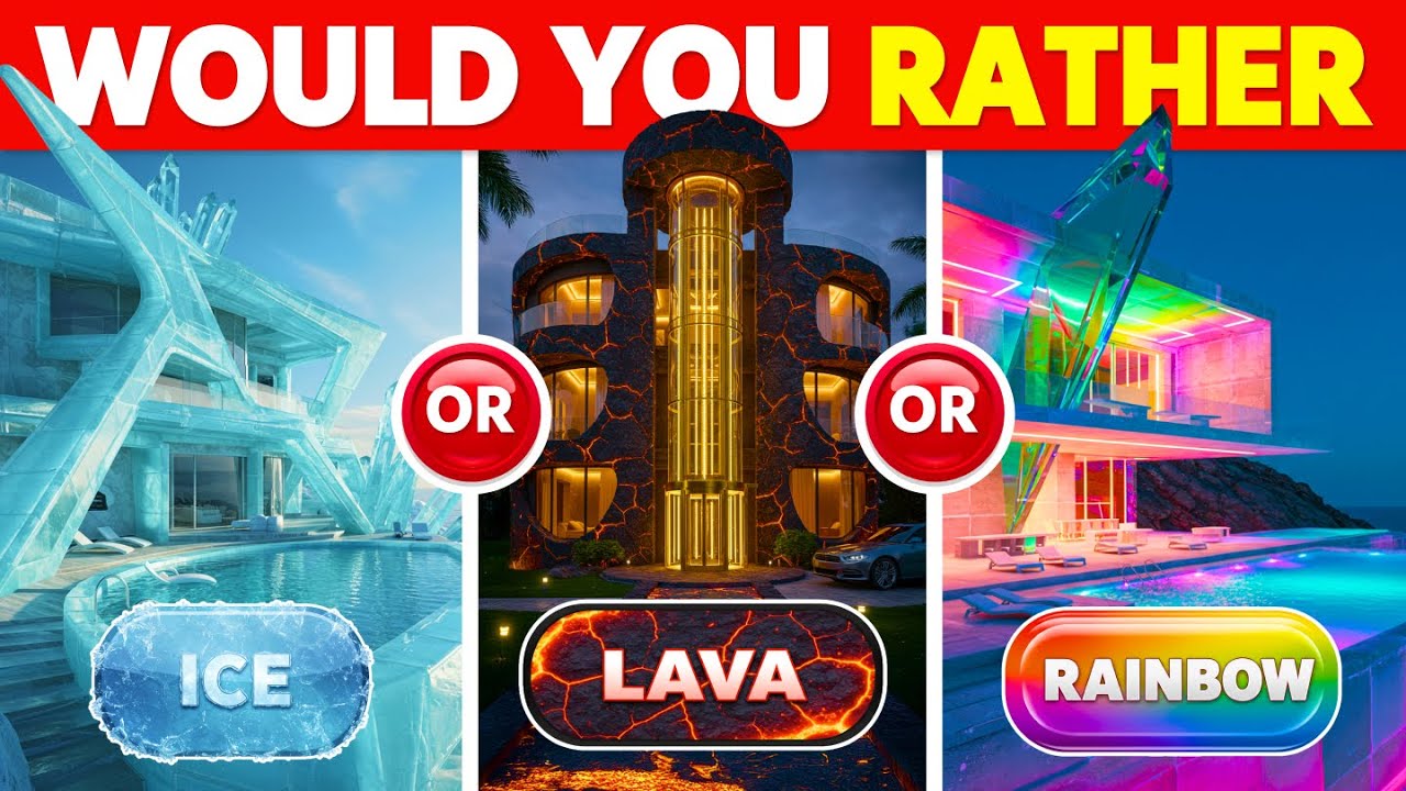 Would You Rather...? ICE ❄ LAVA 🌋 or RAINBOW 🌈 | Twibbi Quiz