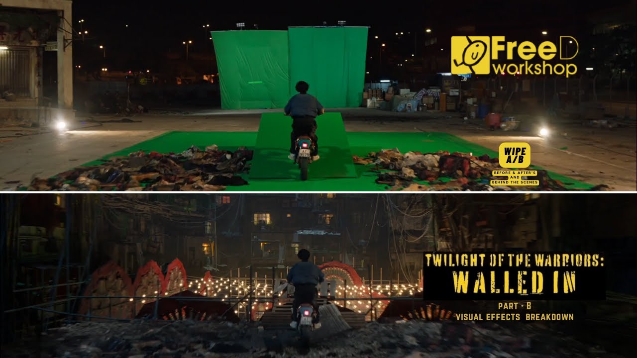 TWILIGHT OF THE WARRIORS - WALLED IN - PART B |  VFX Breakdown by Free-D Workshop