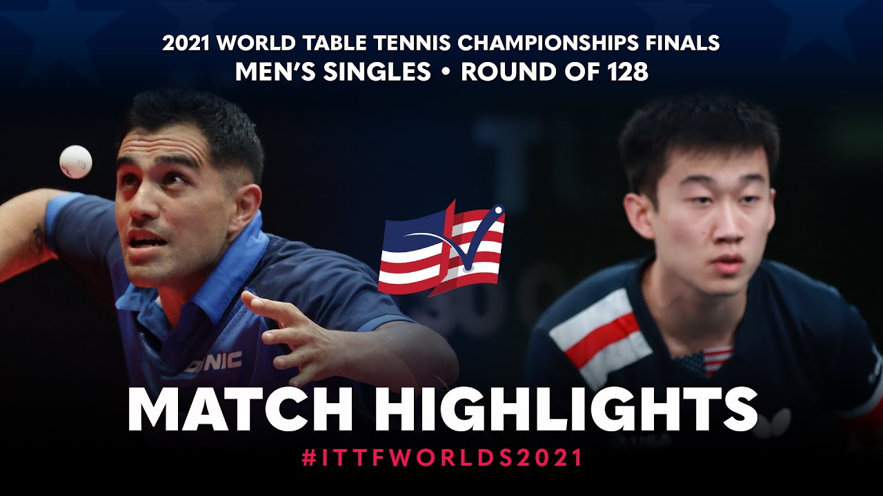Gaston Alto vs Zhang Kai | 2021 World Table Tennis Championships Finals | MS | R128