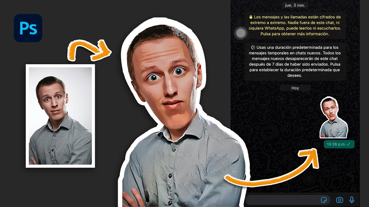 🤪 Crea y personaliza tus propios STICKERS - Cómo hacer stickers personalizados - Tutorial photoshop