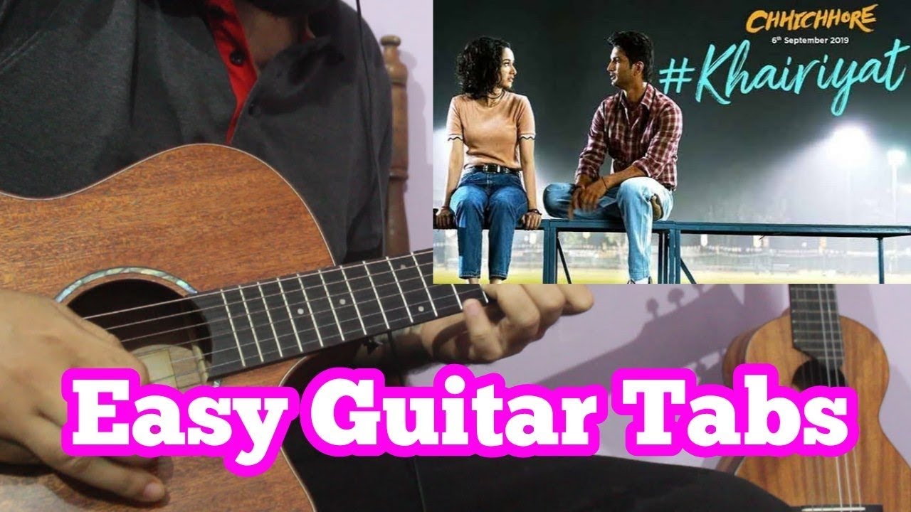Khairiyat Pucho - Easy Guitar Tabs With Backing Track | Arijit Singh, Pritam