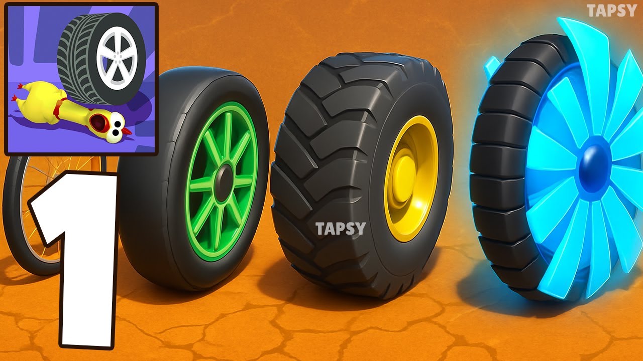 🛞Wheel Em’ Down Gameplay Walkthrough Levels 1–13 Crush, Break & Roll Forward (Android,iOS)