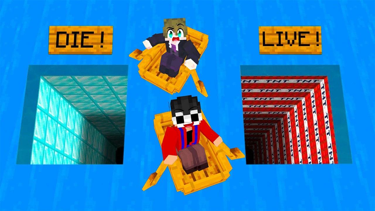 JUNGKurt VS Kenji Choose the Right SEA HOLE in Minecraft!