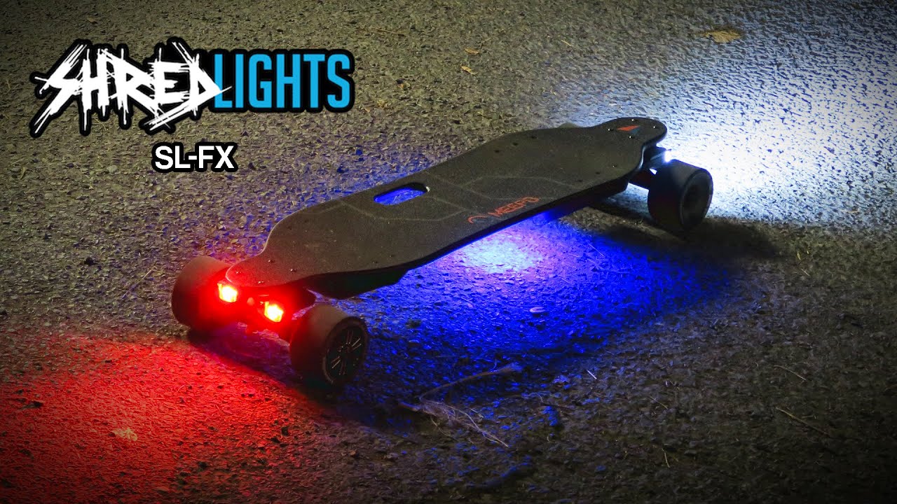 The BEST electric skateboard light! | ShredLights SL-FX REVIEW