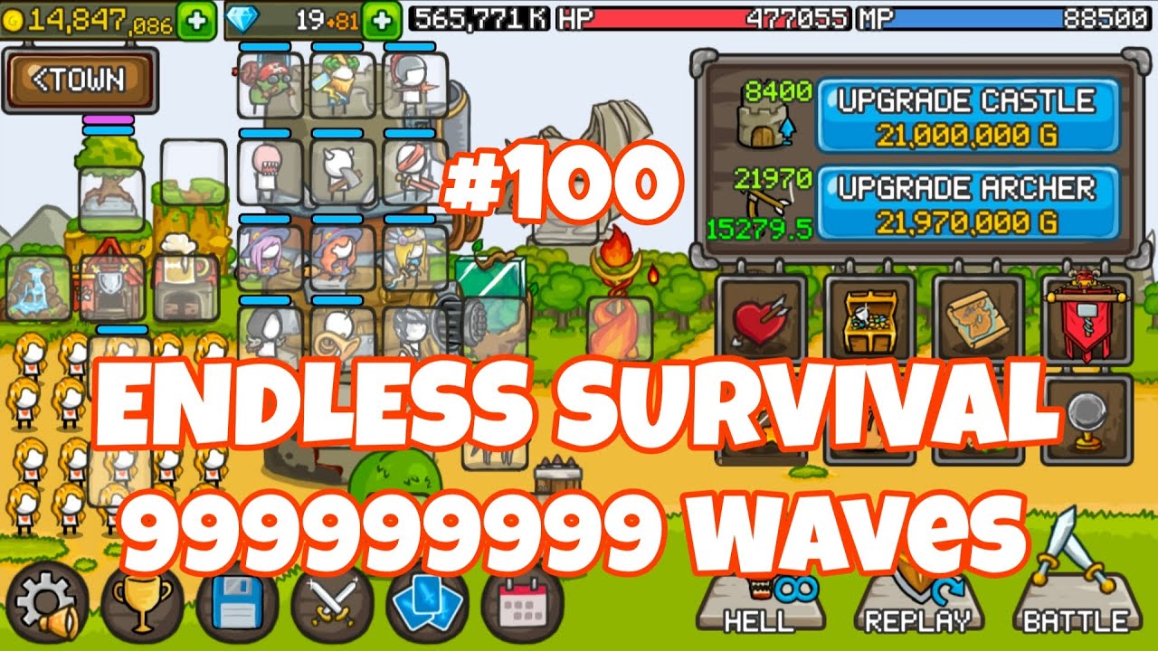 Grow Castle || Road to Endless waves Part 100
