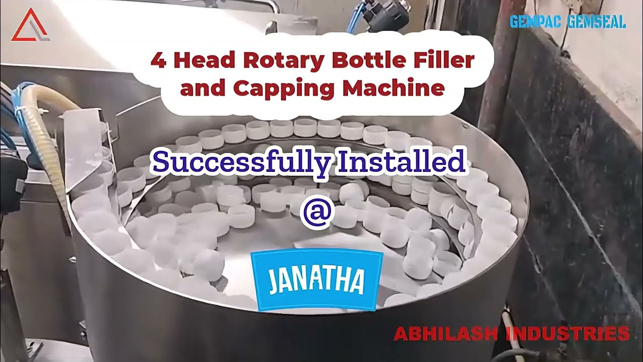 4 HEAD ROTARY BOTTLE FILLER & CAPPING MACHINE